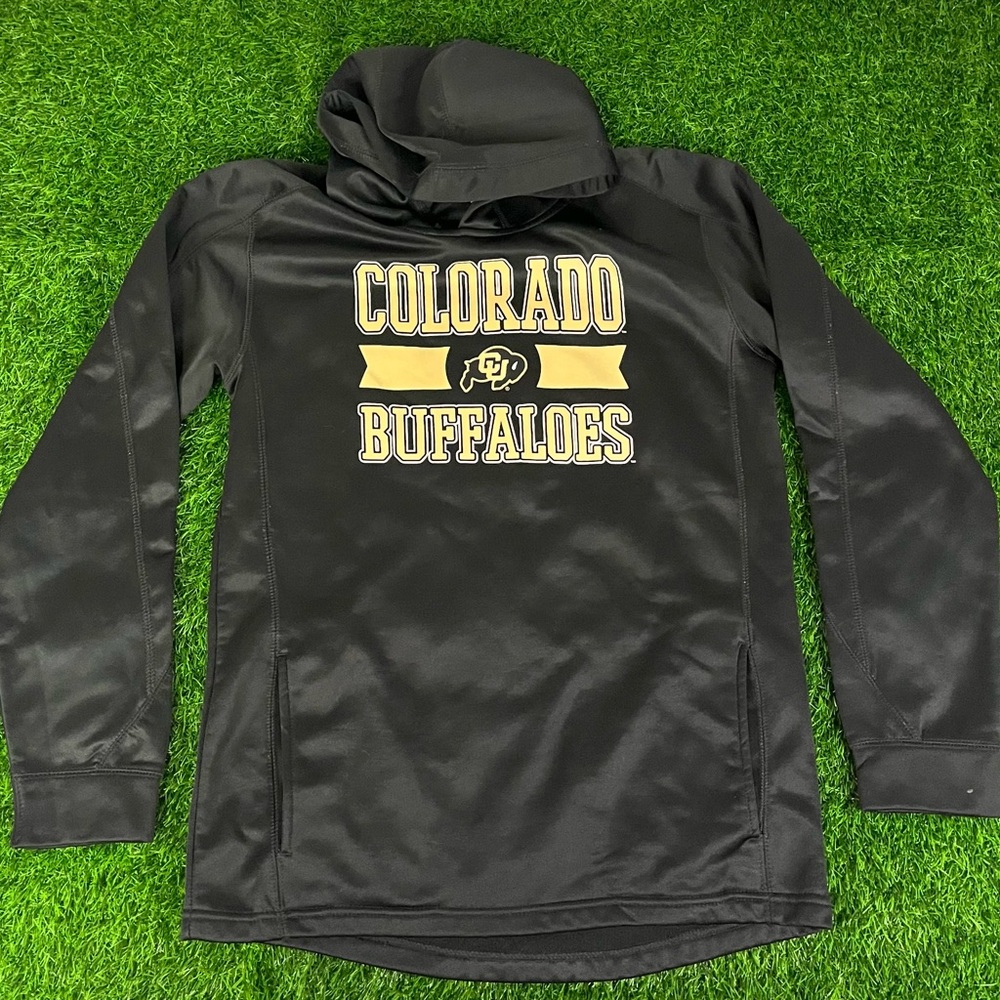 Outer Stuff Colorado Buffaloes Black Pullover Hoodie Mens Size XL